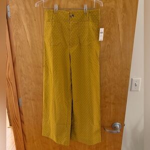 *SOLD OUT* Anthropologie Maeve “The Colette” Yellow Polka Dot Pants